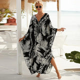 Fongt Robe Beach Coat Beach Vacation Sunscreen Long Dress Bikini Blouse Swimsuit Over A