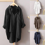 Fongt Casual Wind Pure Color Shirt Spring And Autumn New Women's Cardigan Double Pocket Long Sleeve Temperament Jacket Women's