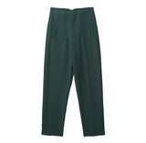 Fongt Workplace Women's Display High Waist Waist Suit Trousers 38 Color Reduced Age And Ankle Pants