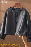 Quality PU Leather Jackets Women Spring Autumn Short Simple Coat Female Women Jacket