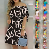 Fongt Women's Clothing 2023 Spring And Summer New Mid-Summer One-Word Commuting Dress