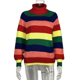 Fongt Knitted Explosive Sweater High-Necked Hooded Long-Sleeved Loose Sweater Top Women's Clothing