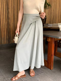 Fongt Xixi 2025 Summer New Temperament Commuting High-Waisted Half-Body Dress Design-Styleted Fishtail Skirt 85178