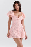 Fongt Summer Romantic Sweet Girl Spirit Girl Wind Fresh V-Neck Dress Dress Elegant Woman