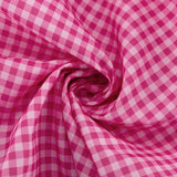 Fongt Women's Pink Checked Butterfly Collar Long-Sleeved Dress Temperament Fashion Design Sense A Line Skirt-Outfit
