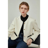 Double Breasted 100% Wool Coat Women Elegant Cashmere Long Winter Coat Female Oversized Vitnage Blend Jacket