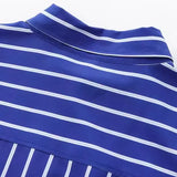 Fongt Homemade New Women's Seam Bat Sleeve Striped Shirt 3067105
