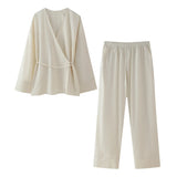 New Spring Style Kimono Coat 5427743 Trousers 5427431-Outfit