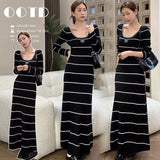 Fongt New Small Fragrant Wind Hit The Striped Sling Dress Female Summer Slimming Temperament Casual Dress