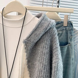 Fongt Design Sense Of The Star Short-Sleeved Hooded Knitted Sweater Women's Autumn And Winter Slim Clothes