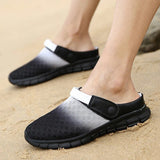 Summer Beach Sandals Men And Women Clogs Shoes Beach Slippers Mesh Breathable Men Slippers Sandals Couple Zapatos Hombre-Outfit