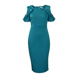 Fongt Women's Clothing 2025 Summer New Large-Size Women's Ass OL Temperament Commuter Dress