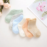 Pairs /lot 0 to 24M Summer Short Socks For Baby Cute Animal Newborn Infants Socks Extreme Soft Socks On Girls Boys