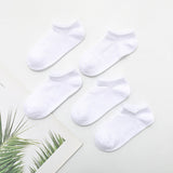 Pairs/lot 1 to 12 Years Summer Solid White Cotton Socks For Children Socks Spring No-show Low Cut Socks Boys Girls Boat