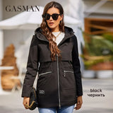 2022 Women's trench Coat Windproof jacket for Women Casual parkas Mid-Length Hooded Design Female Cotton Clothing