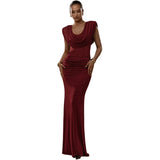 Fongt The Autumn Of 2025, The New Women's Pure Color Temperament Is Elegantly Folded And Collared Dress Women