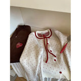 Fongt Complete Set Of Autumn Wear 2025 Cute Age Reduction Knitted Skirt Short Skirt Two-Piece Skirt Woman
