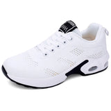 Women Sneakers Height Increasing Summer Breathable Waterproof Wedges Platform Shoes Woman Pu Leather Casual Shoes