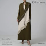 Fongt New Three-Color Splicing Colliding Color Loose Version Of The Supercool Casual Suit Jacket Female 1746