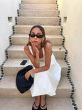 Fongt Mesh Vest Sweet Splicing Fake Two-Piece Self-Sightament Dress 2025 Summer New