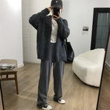 Breeze Gentle Knitted Cardigan Loose 2024 Korean Version Of The New Autumn And Winter Sweater Jacket-Outfit