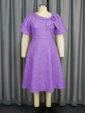 Fongt New Tihua Fabric Flower Dress African Grand A Dress Dresses