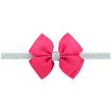 piece Sweet Color Kids Bow Headband Silver Ribbon Bows with Thin Hairband Photography Props Girls Bow Tiara Headwrap