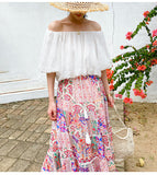 Fongt South France Holiday Dress Women's Dress Women's Beach Beach Skirt Spring