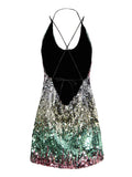 Fongt Woman 2025 Spring New Sexy Spice Girl Temperament V-Neck High-Waisted Glide Short Sling