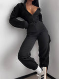 Fongt Knitted Qiu Force Spleet Machine Wind Solid Zipper Sports With Hat Repair Sexy Autumn And Winter Woman