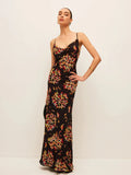 Fongt 2025 New Sling Print V-Necked Trousers Short-Sleeved Women's Waist French Jumpsuit