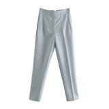 Fongt And Summer 2025 New Fashion Multi-Color Pendant High-Waisted Halon Casual Suit Pants