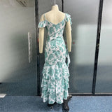 Fongt 2023 New Summer Elegant Sleeveless V-Neck Dress Slim Dress-Outfit