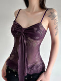 Fongt Cloth Forget Retro National Style Print Folded Bracing Strap Net Yarn Hottie Sexy Sling Suit