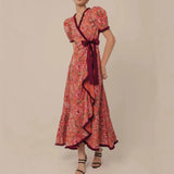 Fongt Bohemian Print Holiday Long Runner Dress
