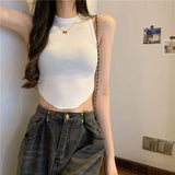 Girls Short Sling Women Summer New Vest Wearing Sexy Net Red Pop Small Sleeveless Top
