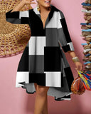 Independent Station New Fashion Printed Dress Women's Spot-Outfit