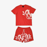Hip Hop Men's And Women's Alphabet Printed Loose Short-Sleeved Blouse Men's Summer Trend Card Leisure Sports-Outfit