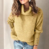 Winter Casual Knitted Turtleneck Sweater Women Warm Pullovers Solid Jumper Plus Size 4XL 5XL Long Sleeve Women's