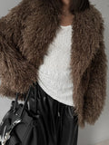 Fongt Winter Fashion Faux Fur Coat Women's Loose Soft Thicker Coat