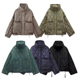 Fongt New Casual Loose-Fitting Lingidical Collar Long-Sleeved Cotton Jacket 2969270