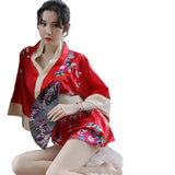 Sexually Lingerie Role-Playing Japanese-Style Garribage Extremely Tempting Passion Bow With Uniform Set