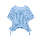 Fongt Side With Multi-Color Coarse Needle Sweater