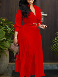 Fongt Spring New Women's Solid Color Size Dress