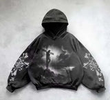 Fongt Wash Hooded Hoodie Hoodie Winter High Street Men And Women With The Same Shirt Top