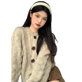 Fongt Lazy Wind Soft Glutinous Sweater Spring And Autumn Winter 2025 New High-End Blouse Knitted Thick Open-Shirt Coat Woman