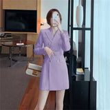 Fongt And Autumn High-Grade Thin 2025 Wind Coat Women's Long Spring And Autumn New Double Row Buckle Long Suit Coat