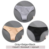 Brazilian Panties Cotton Women Underwear Ladies Solid Color T-back Underpants Sexy Low-rise Panty