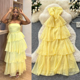 Fongt Temperament Heavy Industry Pearl Wood Ear Round Collar Dress Women's Summer New Waist Thin 100 Folded Long Skirt