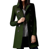 Fongt And Winter New Japanese And Korean Burst Single Long Hair, The Female Coat Cuff Zipper Coat Double Buckle Multi-Pocket